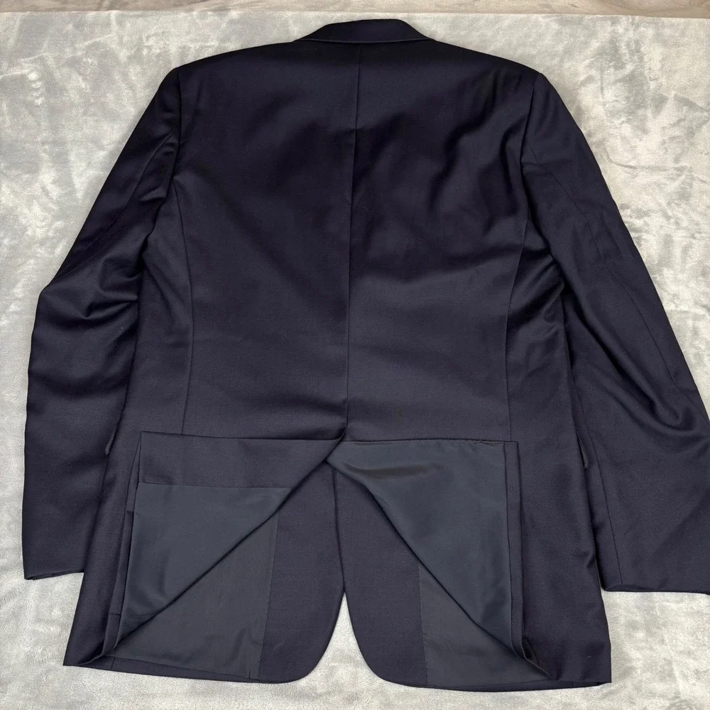 Ralph Lauren Men's Navy Wool‎ Blazer Gold Buttons Sport Coat Size 40L
